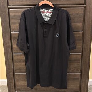 Robert Graham Short Sleeve Polo with Camouflage Detail XXL